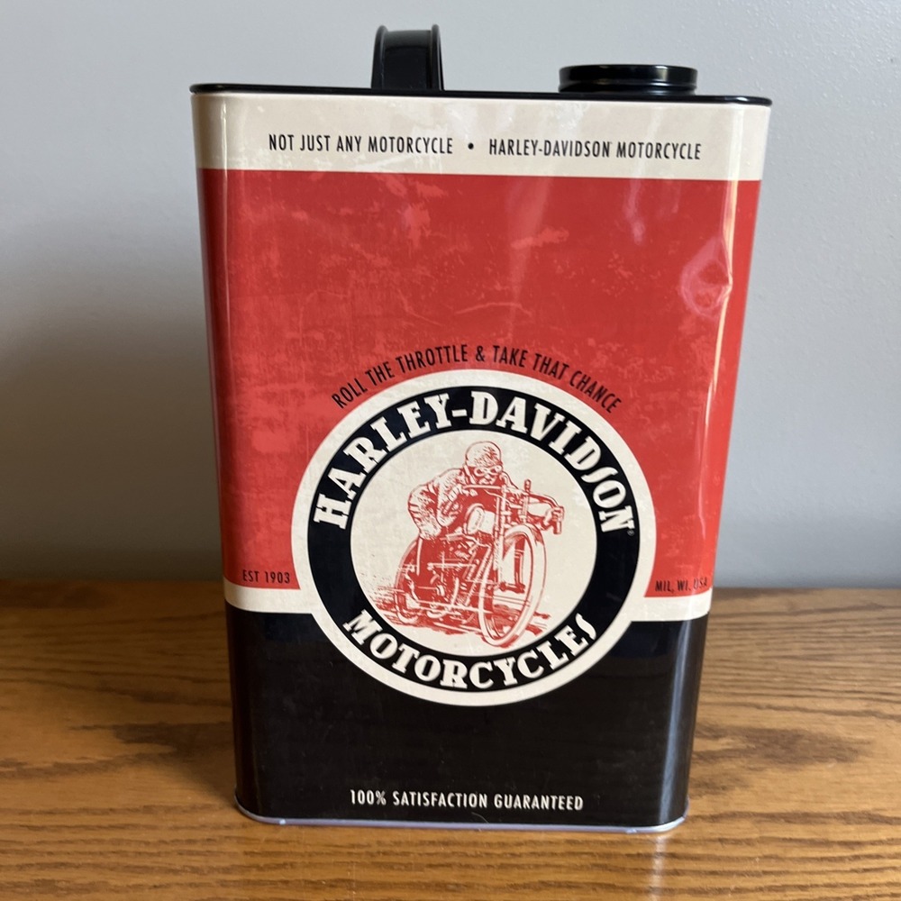 Harley-Davidson Roadhouse Collection Tin Metal Container Collectible Oil Can - Picture 4 of 13